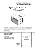 COVER Diagram and Parts List for FAC102M1A1  Frigidaire Air Conditioner
