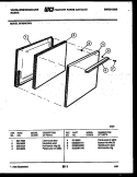 DOOR PARTS Diagram and Parts List for GF504KXD3  Frigidaire Range