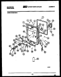 INNER DOOR PARTS Diagram and Parts List for DWU6075GR1  Kelvinator Dishwasher