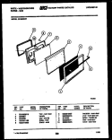 DOOR PARTS Diagram and Parts List for GF830ND1  Frigidaire Range