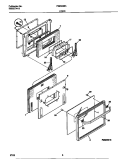 DOOR Diagram and Parts List for FEB500BAB6  Frigidaire Wall Oven