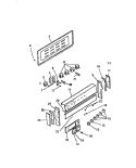 BACKGUARD Diagram and Parts List for REC305CD0  Kelvinator Range