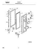 REFRIGERATOR DOOR Diagram and Parts List for FRS24WRCD1  Frigidaire Refrigerator