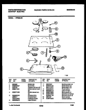 COOKTOP PARTS Diagram and Parts List for KP632LW2  Frigidaire Cooktop