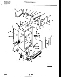 CABINET PARTS Diagram and Parts List for FRT24NHBW0  Frigidaire Refrigerator