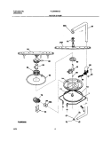 MOTOR & PUMP Diagram and Parts List for PLDB998AC0  Frigidaire Dishwasher