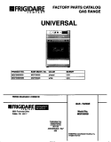 COVER Diagram and Parts List for MGF350SBDB  Frigidaire Range