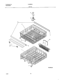 RACKS Diagram and Parts List for GLDB656JT1  Frigidaire Dishwasher