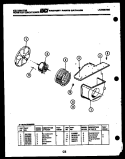 AIR HANDLING PARTS Diagram and Parts List for M316C2QB  Kelvinator Air Conditioner
