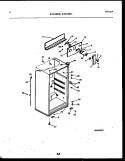 CABINET PARTS Diagram and Parts List for ATG150NLW2  Frigidaire Refrigerator