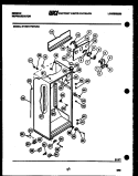 CABINET PARTS Diagram and Parts List for RT17F9WU3A  Gibson Refrigerator