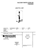 COVER Diagram and Parts List for XF22CW1  Frigidaire Freezer