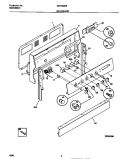 BACKGUARD Diagram and Parts List for WEF322BEWB  Frigidaire Range