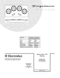 COVER Diagram and Parts List for FGC36S6ABC  Frigidaire Cooktop
