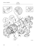 Part Location Diagram of 137045000 Frigidaire DRUM Assembly