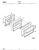 DOOR Diagram and Parts List for MGF333BEDC  Frigidaire Range