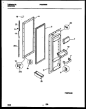 REFRIGERATOR DOOR PARTS Diagram and Parts List for FRS22WNBW0  Frigidaire Refrigerator