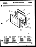 DOOR PARTS Diagram and Parts List for MCT590L1  Frigidaire Microwave