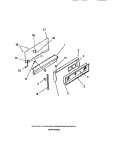 CONSOLE, PANELS Diagram and Parts List for GG46CL1  Frigidaire Range