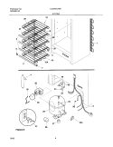 SYSTEM Diagram and Parts List for UL2494CA6  Frigidaire Freezer