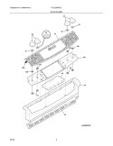 BACKGUARD Diagram and Parts List for PLCS389DCC  Frigidaire Range