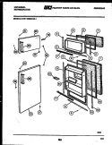 DOOR PARTS Diagram and Parts List for CTN110WKR1  Frigidaire Refrigerator