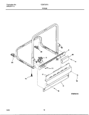 FRAME Diagram and Parts List for GDB755RJS0  Gibson Dishwasher