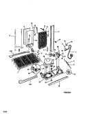 COOLING SYSTEM Diagram and Parts List for F45XH24BB0  Frigidaire Refrigerator