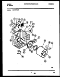 CABINET AND COMPONENT PARTS Diagram and Parts List for DE27T3WAFC  Gibson Dryer