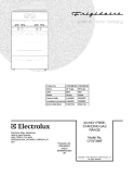 COVER Diagram and Parts List for CFGF366FBD  Frigidaire Range