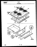 Part Location Diagram of 316049706 Frigidaire Dual Burner Element with Limiter - 8 Inch