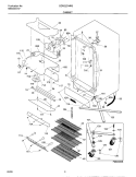 CABINET Diagram and Parts List for GDR22CWR0  Frigidaire Freezer