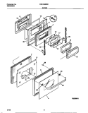 DOORS Diagram and Parts List for FEB755BBBD  Frigidaire Wall Oven