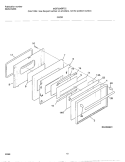 DOOR Diagram and Parts List for MGF354BFDC  Frigidaire Range