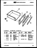 DRAWER PARTS Diagram and Parts List for 31-3437-66-03  Tappan Range