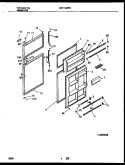 DOOR PARTS Diagram and Parts List for WRT19GRBW0  Frigidaire Refrigerator