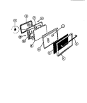 Part Location Diagram of 5303210901 Frigidaire GLASS-OVEN DOOR