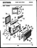 CABINET PARTS Diagram and Parts List for WAC063S7A1  Frigidaire Air Conditioner