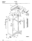 CABINET Diagram and Parts List for FRT18NRCW1  Frigidaire Refrigerator