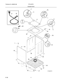 CABINET/TOP Diagram and Parts List for CTW100FW1  Crosley Washer