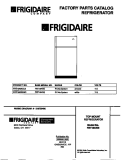 COVER Diagram and Parts List for FRT18KRED2  Frigidaire Refrigerator