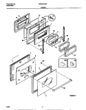 DOORS Diagram and Parts List for TEB555CCB3  Tappan Wall Oven
