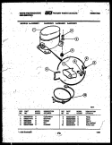 COMPRESSOR PARTS Diagram and Parts List for WED40P2  Frigidaire Dehumidifier