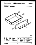 DRAWER PARTS Diagram and Parts List for KF320JDD1  Kelvinator Range