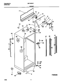 CABINET Diagram and Parts List for MRT18PNED1  Frigidaire Refrigerator