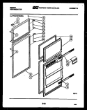 DOOR PARTS Diagram and Parts List for RT12F3WR2A  Gibson Refrigerator