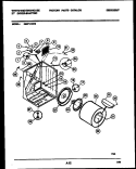 CABINET AND COMPONENT PARTS Diagram and Parts List for DE271KDW6  Frigidaire Dryer