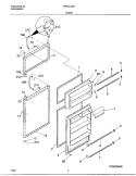 DOOR Diagram and Parts List for FRT21GNHD3  Frigidaire Refrigerator