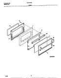 DOOR Diagram and Parts List for MGF354SEDB  Frigidaire Range