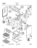 BODY Diagram and Parts List for FGF366CCA  Frigidaire Range
